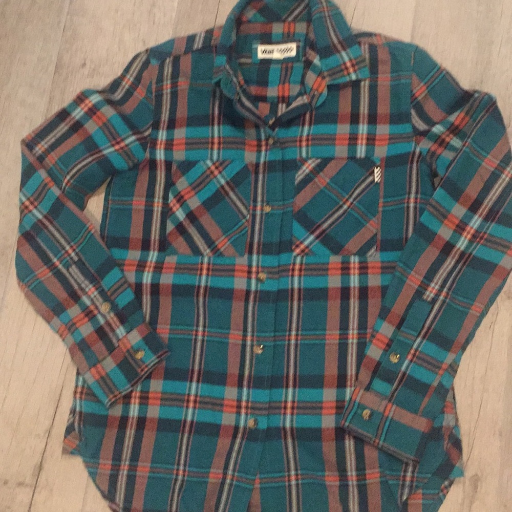 Vans plaid shirt xs
